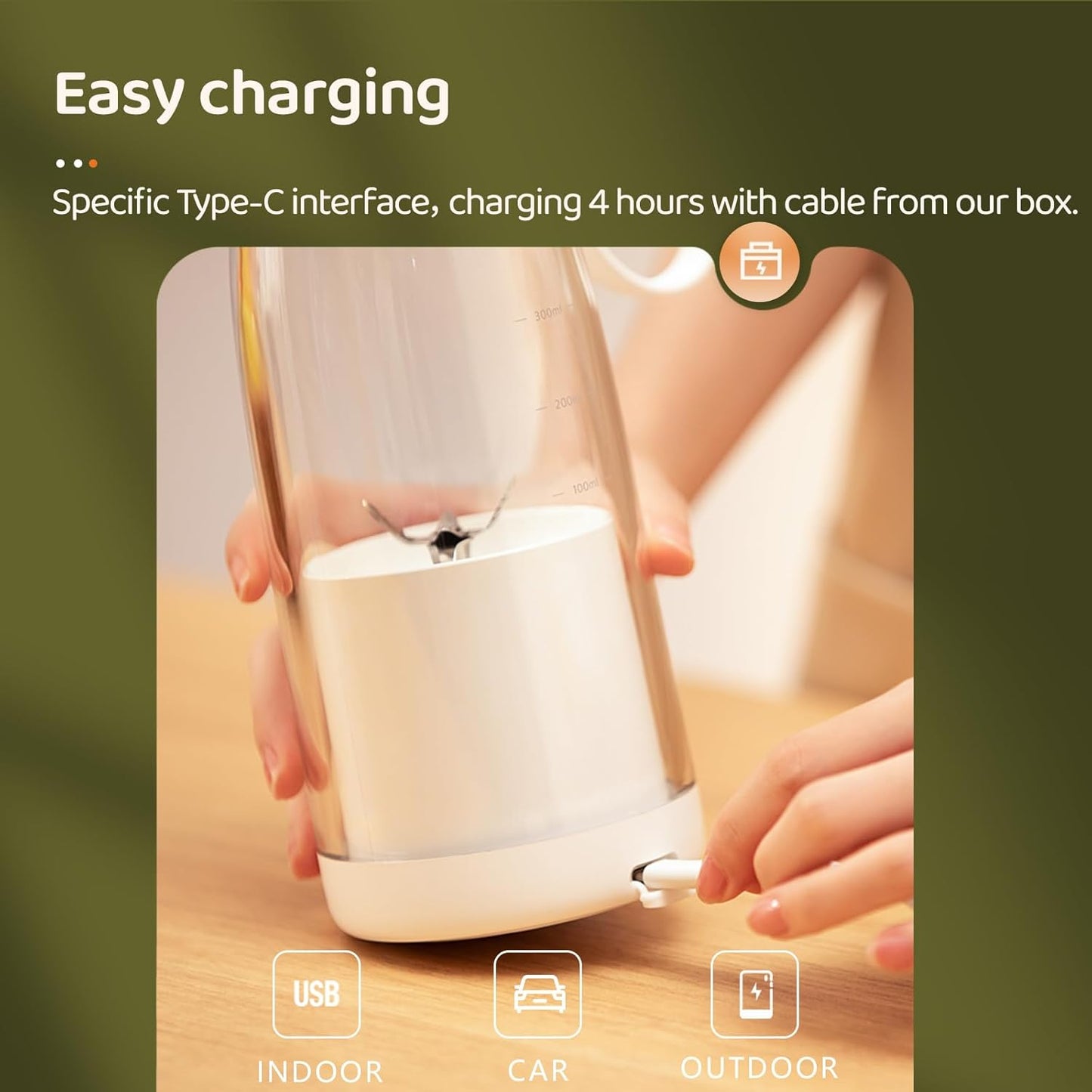 Portable Smoothie Blender ✨ Fresh Energy Anywhere