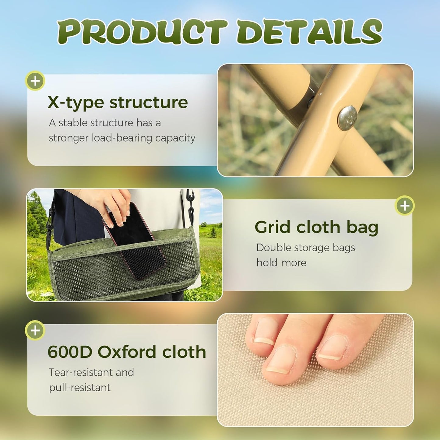 Ultra-Light Folding Stool 🏕️ Portable for Outdoor Fun