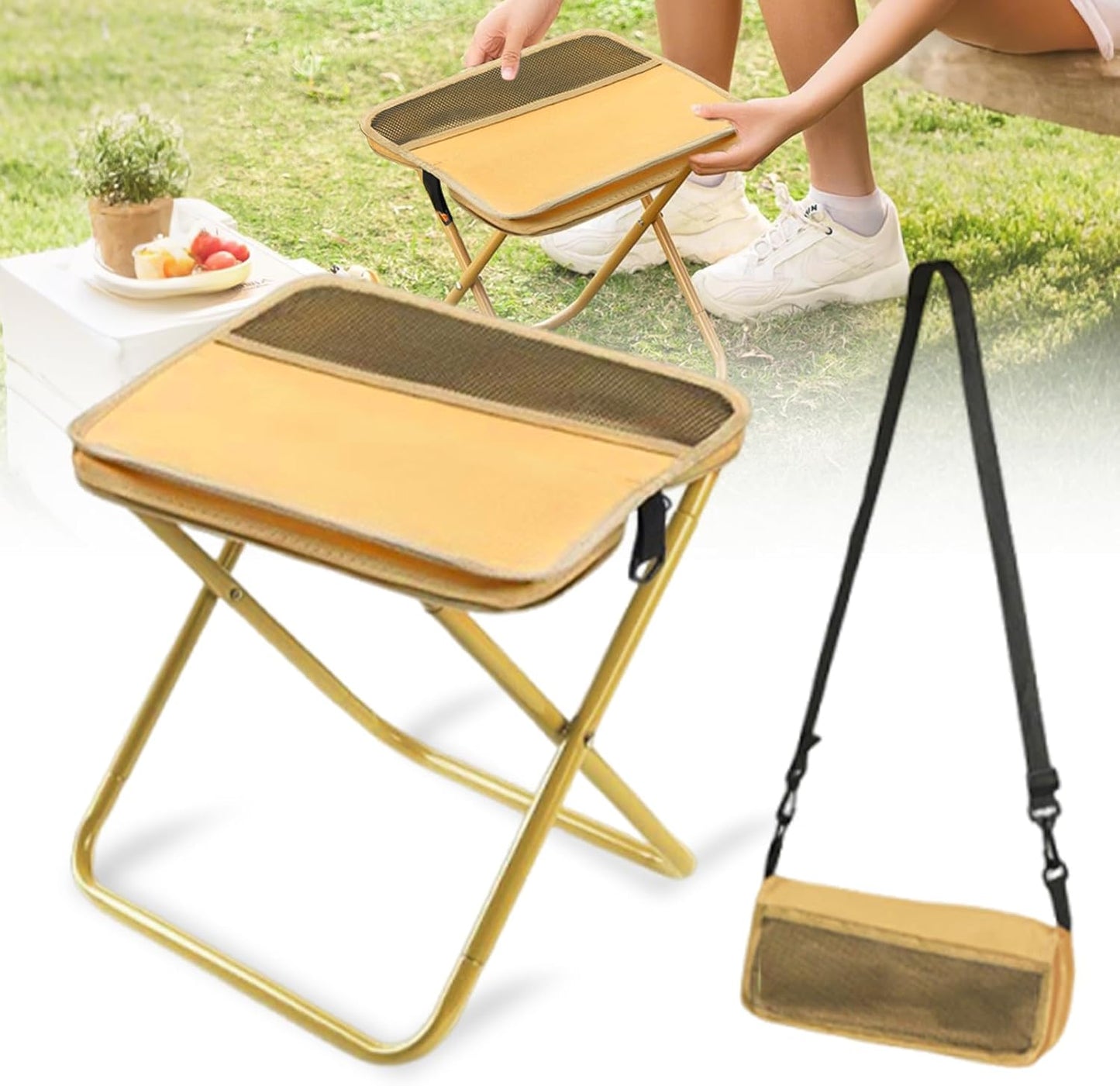 Ultra-Light Folding Stool 🏕️ Portable for Outdoor Fun