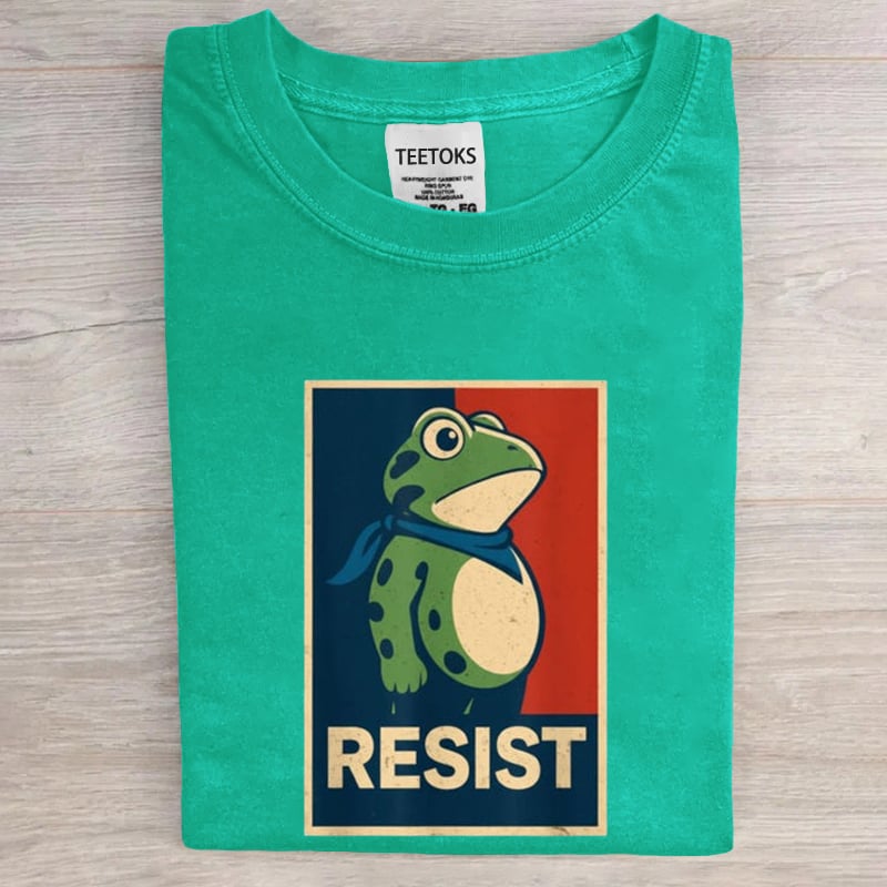 【🔥Big Sale🔥】Portland Frog Vintage Washed T-shirt  Art Print T-Shirt
