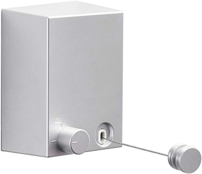 Happywayfar Retractable Clothesline ABS case+Aluminum Dryer with Adjustable Stainless Steel Double Rope String Hotel Style Heavy Duty,Wall Mounted Method, 13.8 Feets