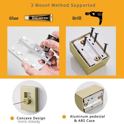 Happywayfar Retractable Clothesline ABS case+Aluminum Dryer with Adjustable Stainless Steel Double Rope String Hotel Style Heavy Duty,Wall Mounted Method, 13.8 Feets