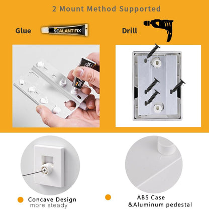 Happywayfar Retractable Clothesline ABS case+Aluminum Dryer with Adjustable Stainless Steel Double Rope String Hotel Style Heavy Duty,Wall Mounted Method, 13.8 Feets