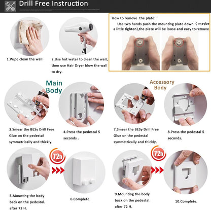 Happywayfar Retractable Clothesline ABS case+Aluminum Dryer with Adjustable Stainless Steel Double Rope String Hotel Style Heavy Duty,Wall Mounted Method, 13.8 Feets