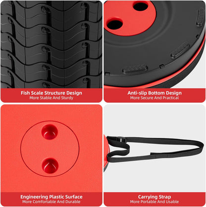 【🔥Big Sale🔥】Collapsible Folding Stool – Upgraded Portable Chair 400lbs, Camping, Fishing, Hiking with Carry Strap