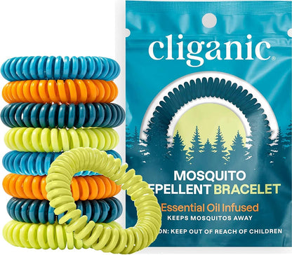 【🔥Big Sale🔥】Hppywayfar 25-pack of Mosquito Repellent Wristbands for Adults and Children - Natural DEET-Free, Individually Wrapped
