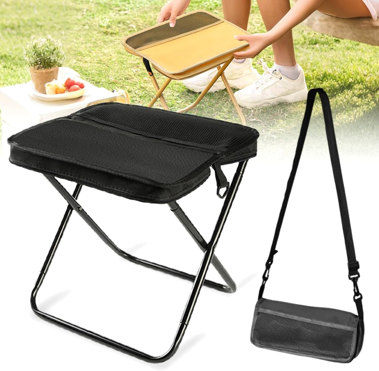 Ultra-Light Folding Stool 🏕️ Portable for Outdoor Fun