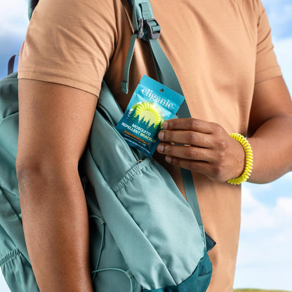 【🔥Big Sale🔥】Hppywayfar 25-pack of Mosquito Repellent Wristbands for Adults and Children - Natural DEET-Free, Individually Wrapped