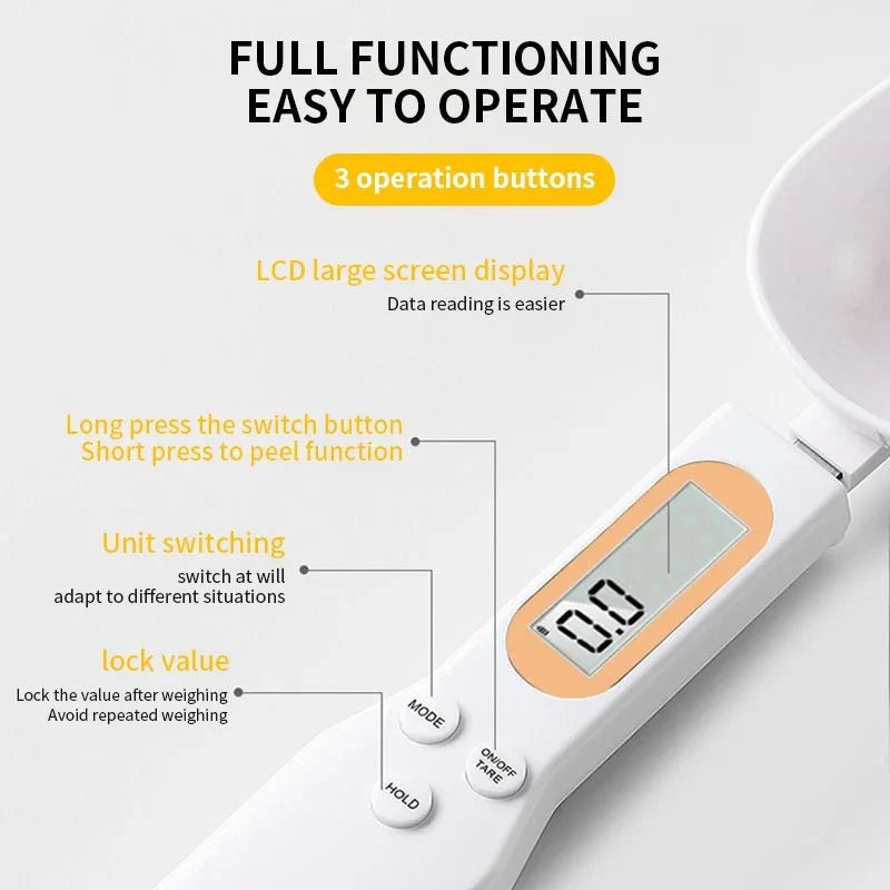 Digital Spoon Scale – Precise Measuring for Kitchen & Baking